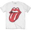 MAGLIE ROCK - THE ROLLING STONES - CLASSIC TONGUE WHITE - UFFICIALE