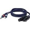 CAVI - DAP AUDIO - FL 43 150 - 2 JACK MALE TO 2 CANON XLR FEMALE - 1,5 M