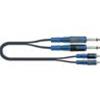 CAVI - QUIK LOK - 2 RCA MALE TO 2 JACK 6,3 MALE - 2 M