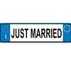 GADGETS - TARGA SIMPATICA "JUST MARRIED"