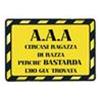 GADGETS - METAL CARTOLINE - MESSAGGIO BOMBA - "A.A.A. CERCASI RAGAZZA"