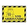 GADGETS - METAL CARTOLINE - MESSAGGIO BOMBA - "STO ARRIVANDO"