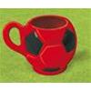 TAZZA CALCIO - PALLONE ROSSONERO - MILAN - NON UFFICIALE