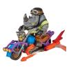TEENAGE MUTANT NINJA TURTLES - MUTANT MAYHEM - CHOPPER CYCLE WITH ROCKSTEADY