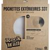 BUSTA LP - ROCK ON WALL - BUSTE PROTEZIONE 33 GIRI - 80 MICRON - 50 PEZZI