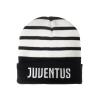 BERRETTO CALCIO JUVENTUS - PRODOTTO UFFICIALE JUVENTUS F.C. - BIANCO / NERO + SCRITTA - ACRILICO